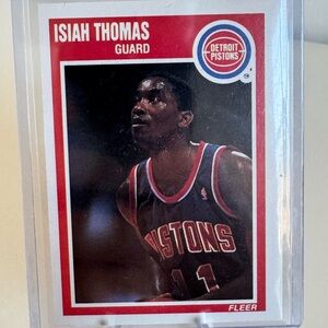 1989 Isiah Thomas Fleer Basketball Card